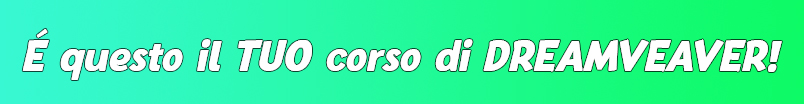 Corso di Dreamweaver